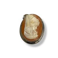 Broche Mandile 1922 Femme Cammei  in Argent Conchiglia 2MSPCM57